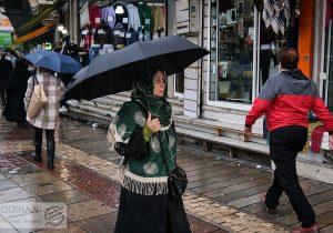 کاهش دما و بارش باران در نوار شمالی از یکشنبه