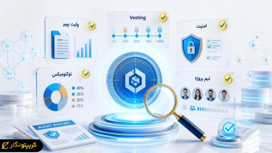 رویداد تولید توکن چیست؟ راهنمای جامع TGE بررسی وایت پیپر، توکنومیکس، Vesting و امنیت پروژه قبل از ورود به TGE میتواند به تصمیمگیری آگاهانهتر کمک کند.